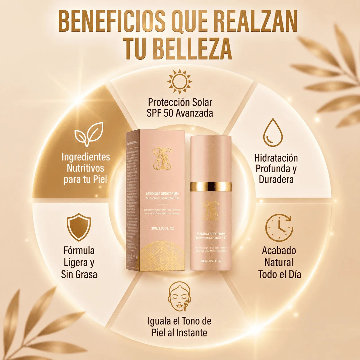 Base 4 en 1 Piel Perfecta con Protección Solar